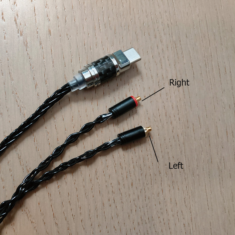 ELFINEAR USB TYPE C to MMCX Headphone Cables With DAC AMP Chipset For High Quality Musics Audiophiles Musicans
