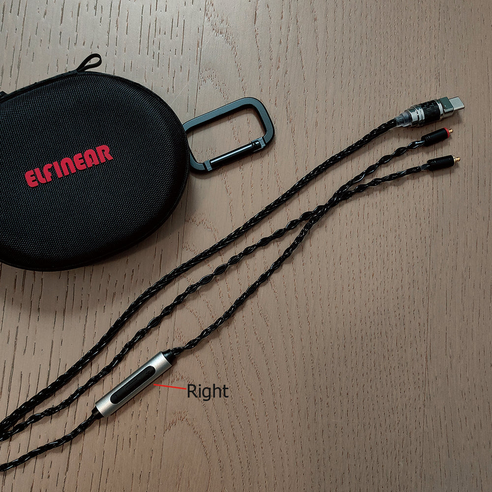 ELFINEAR USB TYPE C to MMCX Headphone Cables With DAC AMP Chipset For High Quality Musics Audiophiles Musicans