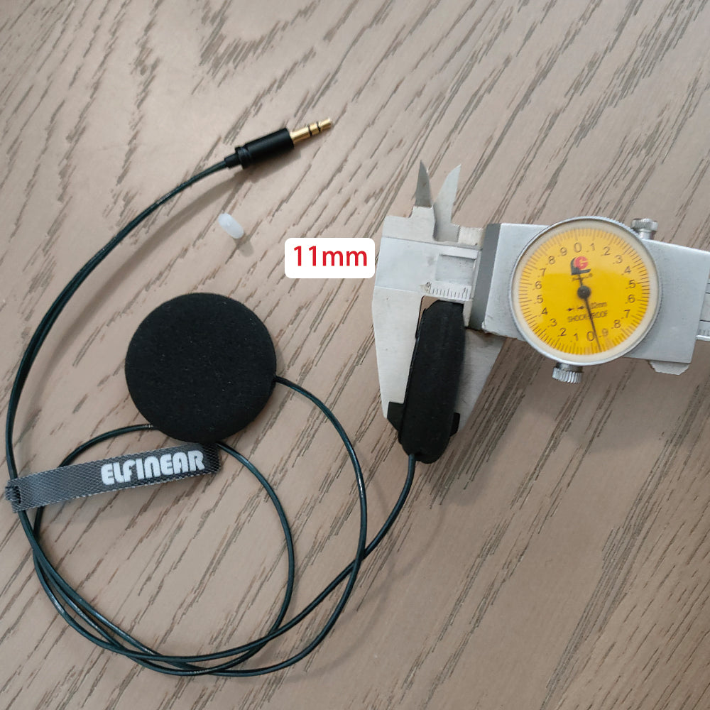 ELFINEAR ACOUSTIX ELITE 45MM Helmet Speaker - Ultimate Sound 3.5mm AUX OCC Shielded Cable for Cardo, Sena, Vimoto Communicators
