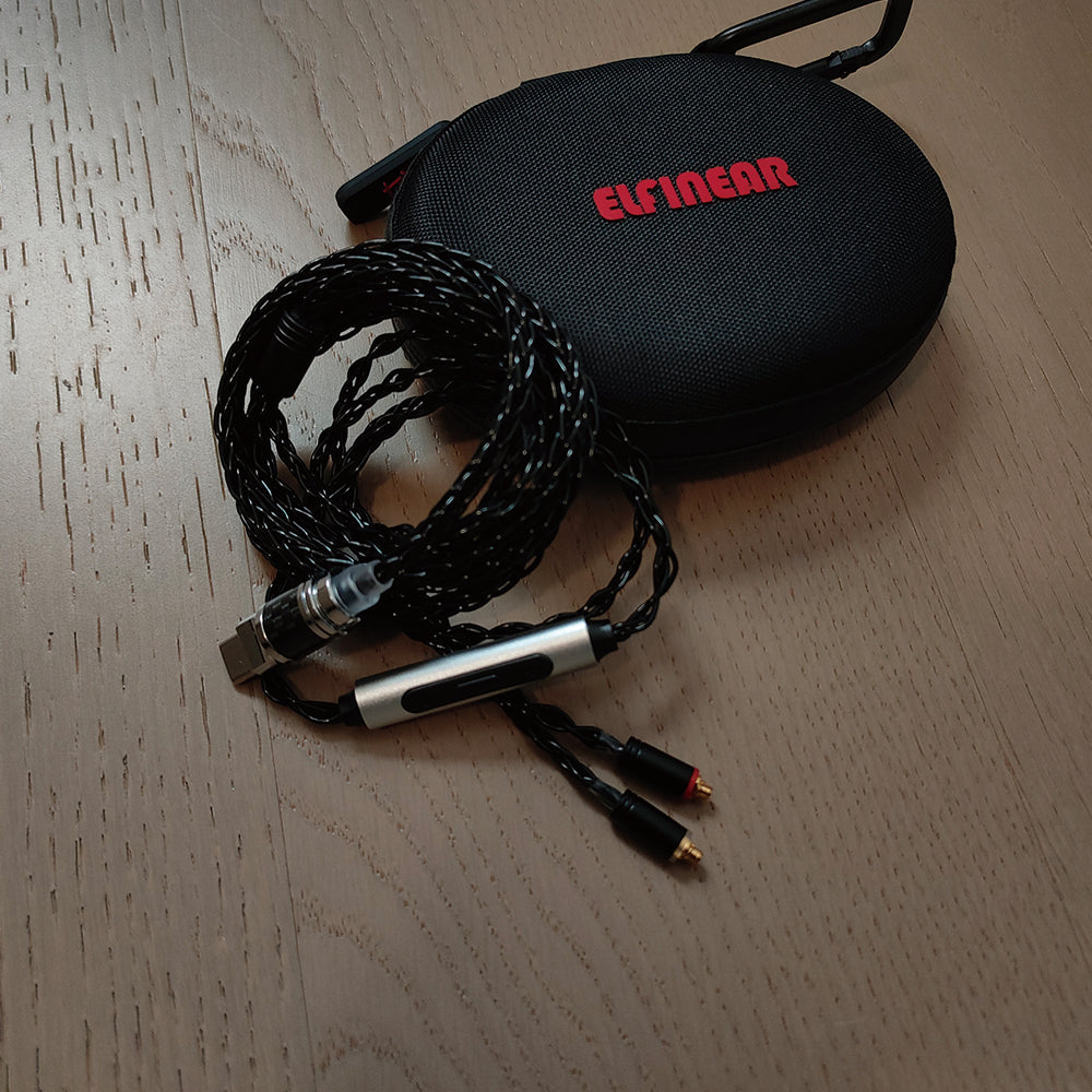 ELFINEAR USB TYPE C to MMCX Headphone Cables With DAC AMP Chipset For High Quality Musics Audiophiles Musicans
