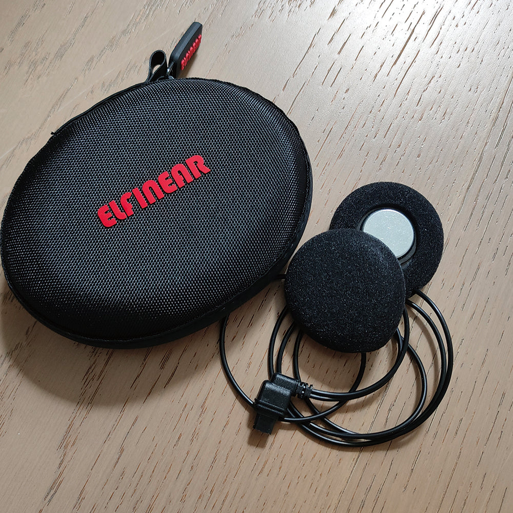 ELFINEAR Helmet Speaker Upgrade for Sena 30K/20S/50S - 40mm Units, Enhanced Vocal Clarity & Volume