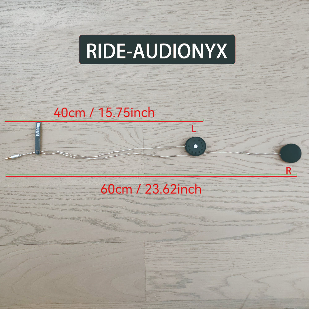 ELFINEAR RIDE-AUDIONYX Helmet Speaker - Premium Sound for Enthusiasts 3.5mm AUX for Cardo, Sena, Vimoto & 3.5mm Headsets