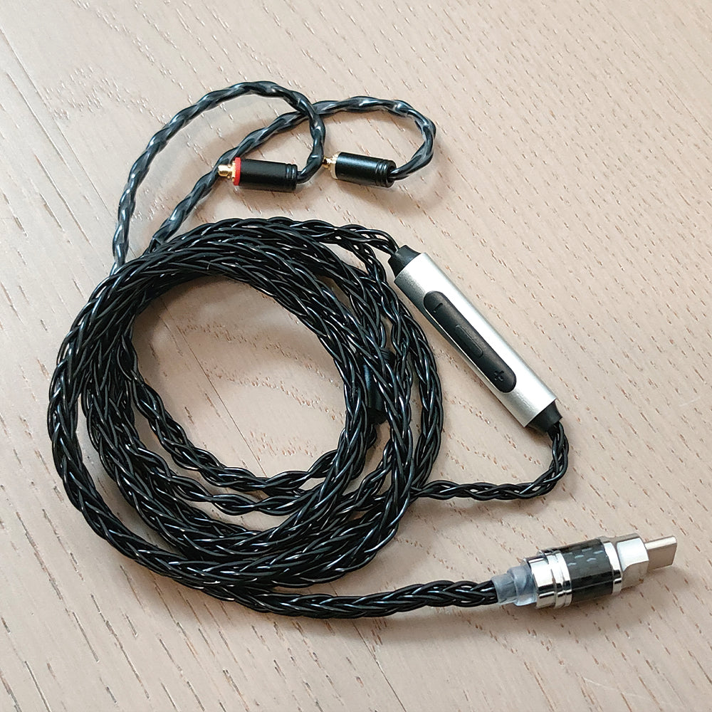 ELFINEAR USB TYPE C to MMCX Headphone Cables With DAC AMP Chipset For High Quality Musics Audiophiles Musicans