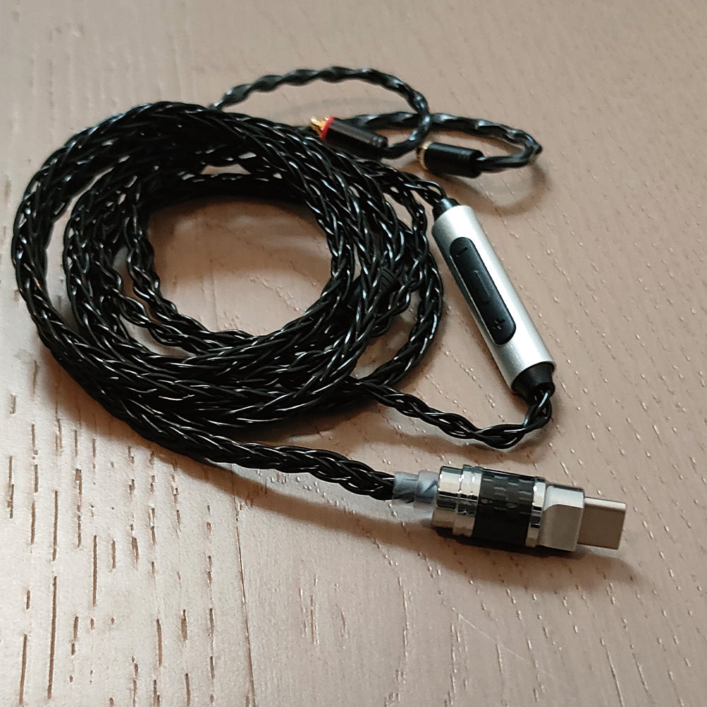 ELFINEAR USB TYPE C to MMCX Headphone Cables With DAC AMP Chipset For High Quality Musics Audiophiles Musicans