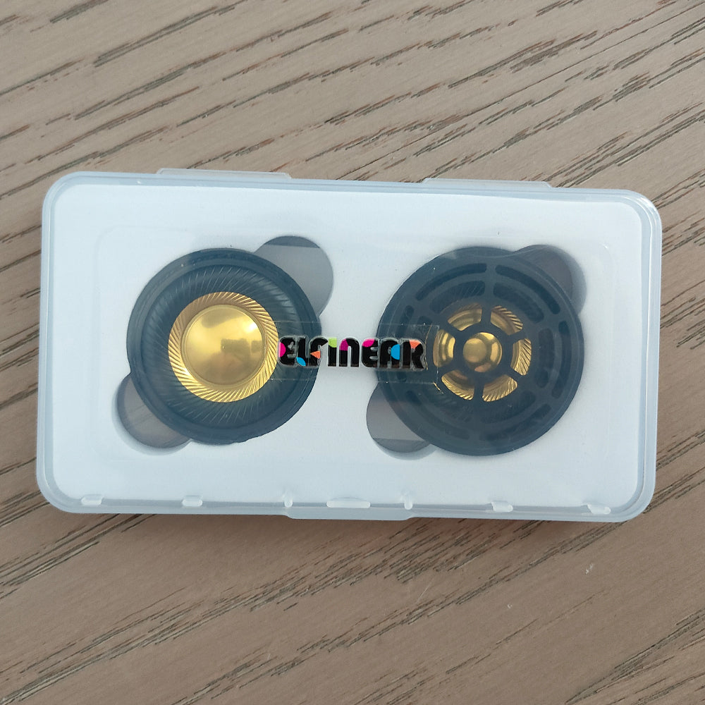 ELFINEAR CarbonGild 40 - 40mm Carbon Fiber Gilded Dome Headphone Driver, 32Ω/300Ω Options