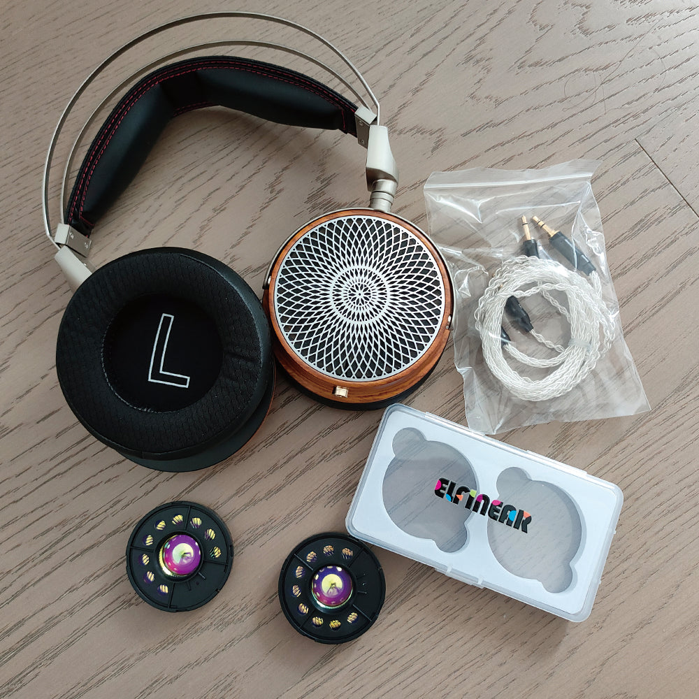ELFINEAR LuminaWave Elite 50 Audiophile Headphone Driver (32Ω/64Ω/300Ω) - PEK+PU+Gold Foil, Mid-Low Frequency King w/ Free Assembly Service Available