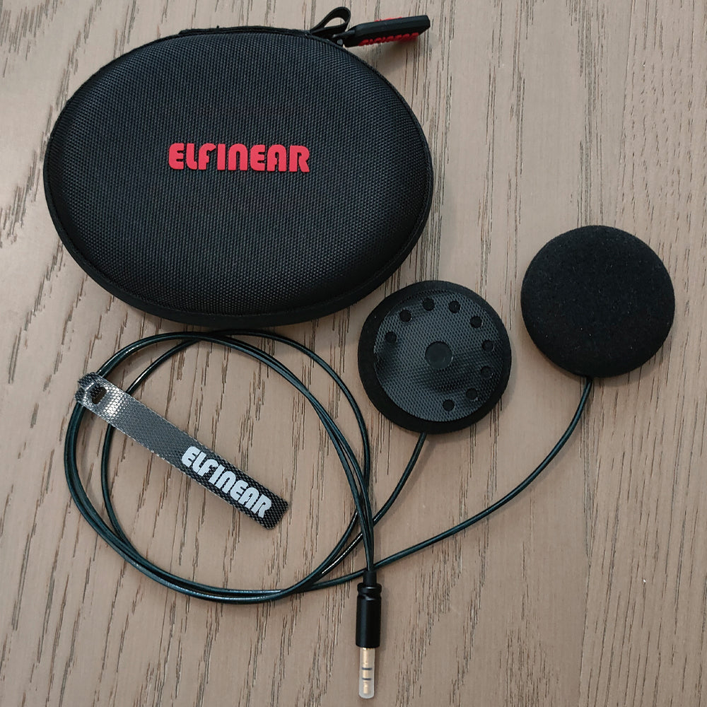 ELFINEAR ACOUSTIX ELITE 45MM Helmet Speaker - Ultimate Sound 3.5mm AUX OCC Shielded Cable for Cardo, Sena, Vimoto Communicators