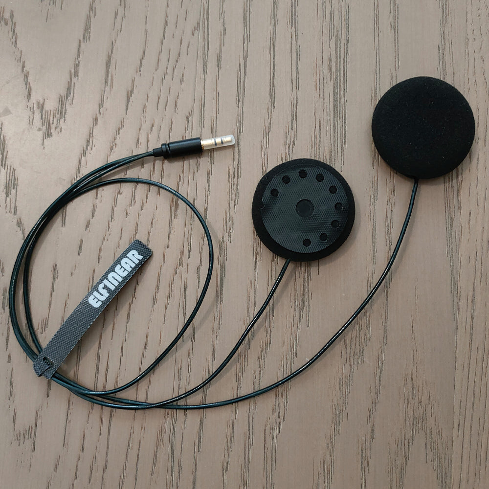 ELFINEAR ACOUSTIX ELITE 45MM Helmet Speaker - Ultimate Sound 3.5mm AUX OCC Shielded Cable for Cardo, Sena, Vimoto Communicators