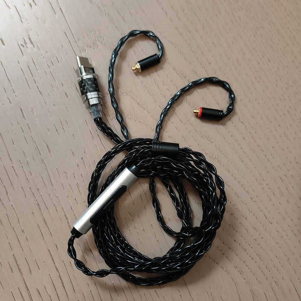 ELFINEAR USB TYPE C to MMCX Headphone Cables With DAC AMP Chipset For High Quality Musics Audiophiles Musicans