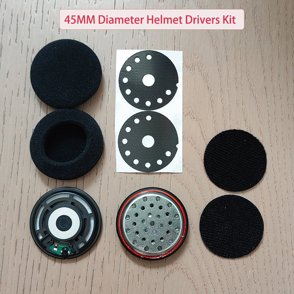 ELFINEAR High Qualtiy DIY Stereo Helmet Speakers Headphones for Cardo,Sena,Lexin,Vimoto Work with Most Helmet Communicators