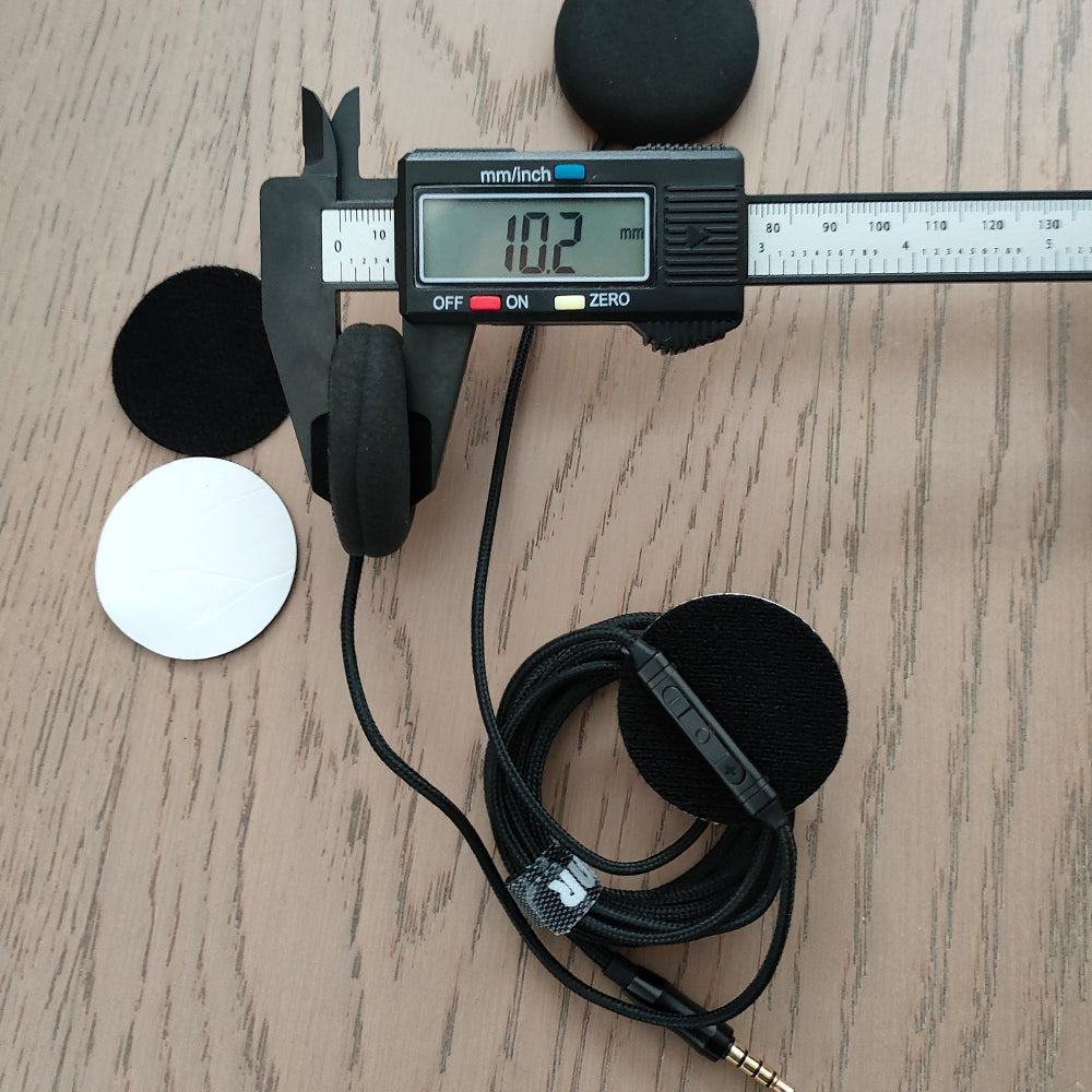 ELFINEAR Motorcycle Helmet Headphones with 1.5m Cable & Microphone