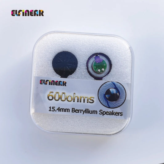 ELFINEAR 1 Pair(2pcs)600ohm Update 15.4mm Berryllium Dome Headphone Speaker Driver Units For Audiophile