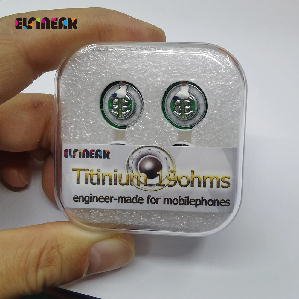 ELFINEAR 15.4mm Titinium Dome 18ohm Earphone Speaker Driver Units For Mobilephones