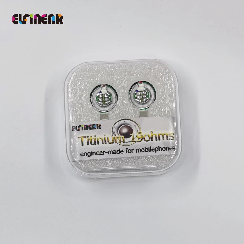 ELFINEAR 15.4mm Titinium Dome 18ohm Earphone Speaker Driver Units For Mobilephones