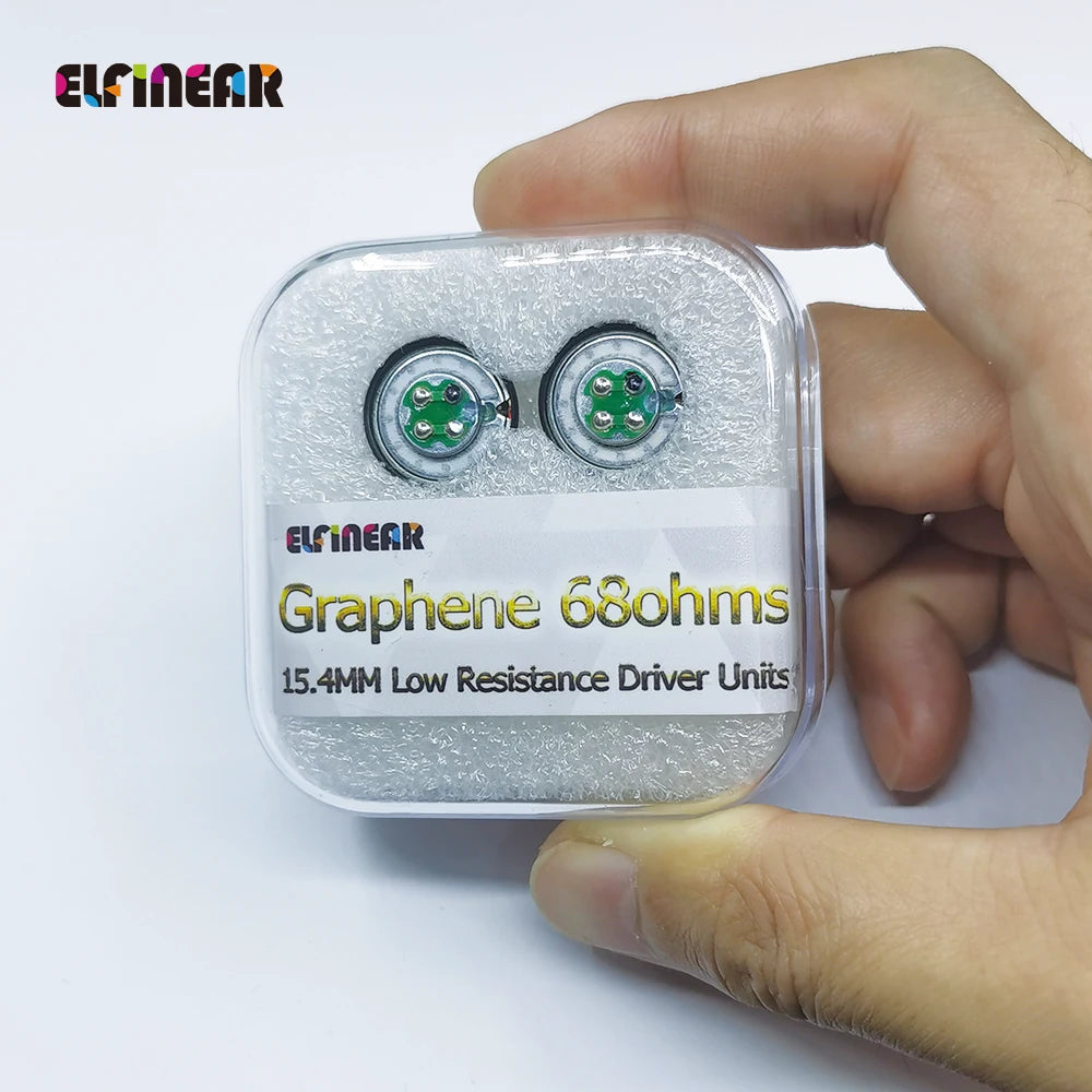 ELFINEAR 68ohm 15.4mm Diameter Graphene Earphone Speaker Driver Unit