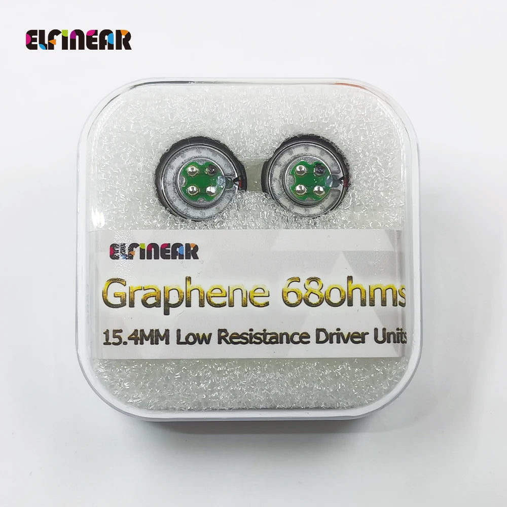 ELFINEAR 68ohm 15.4mm Diameter Graphene Earphone Speaker Driver Unit