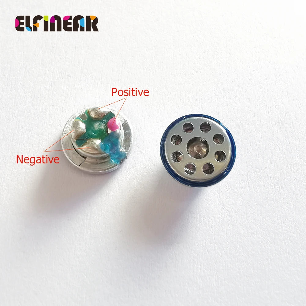 ELFINEAR Hi Fidelity 10MM In-Ear Titinium Dome with PET Edge Diaphrgm Earphone Speaker Units