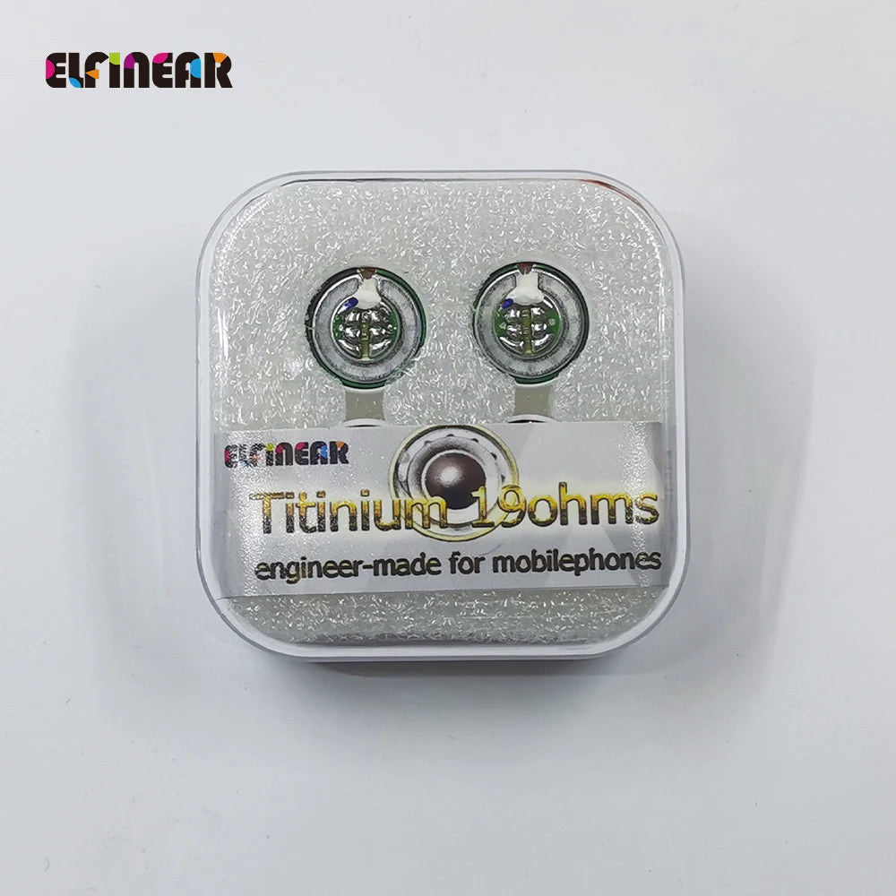ELFINEAR 15.4mm Titinium Dome 18ohm Earphone Speaker Driver Units For Mobilephones