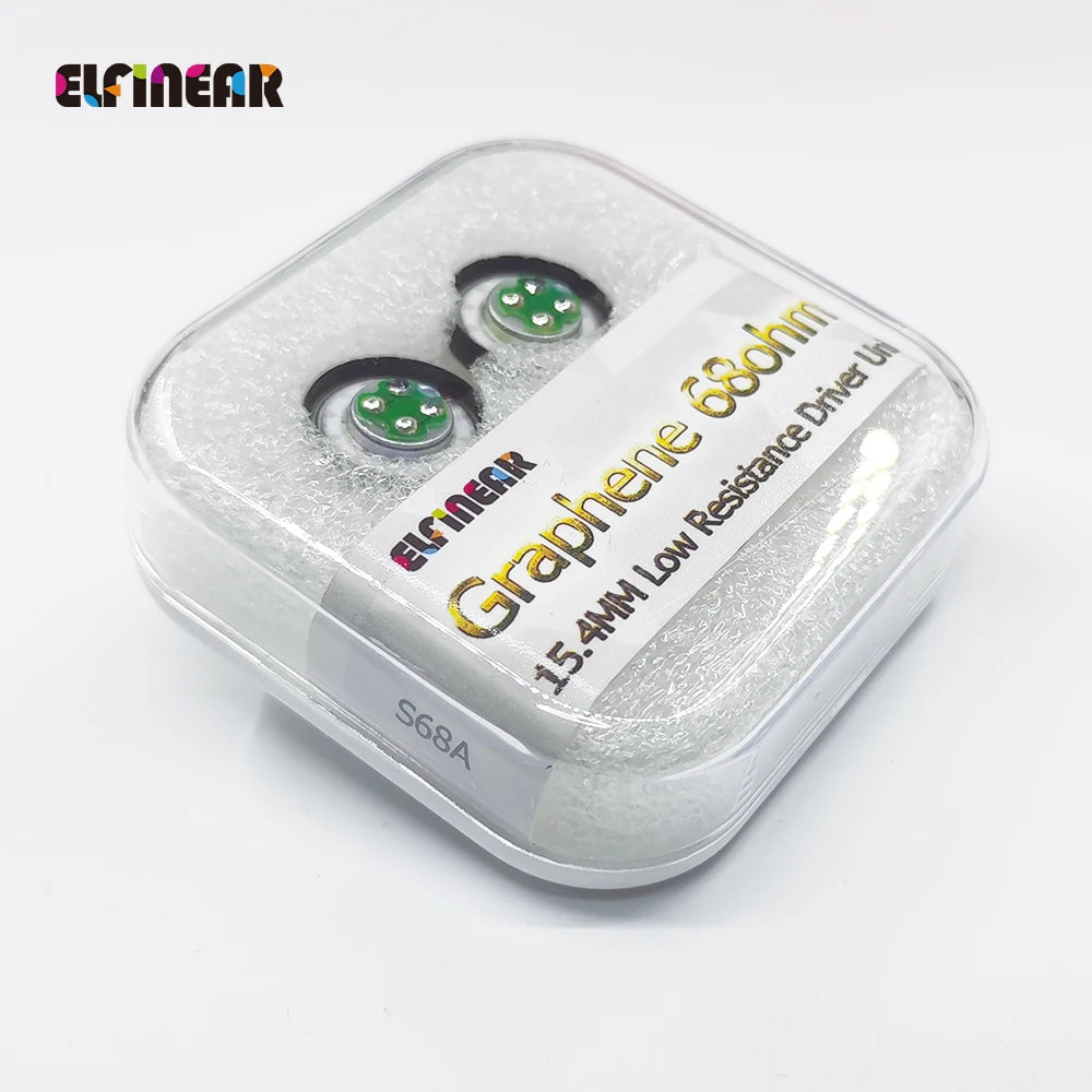 ELFINEAR 68ohm 15.4mm Diameter Graphene Earphone Speaker Driver Unit