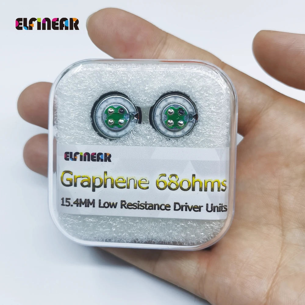 ELFINEAR 68ohm 15.4mm Diameter Graphene Earphone Speaker Driver Unit