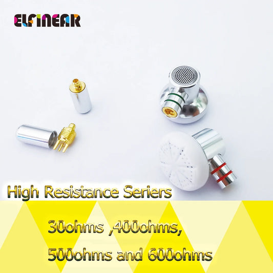 ELFINEAR High Resistance 15.4MM MMCX Amplifier Use Earbuds With Male Connectors For Audiophiles
