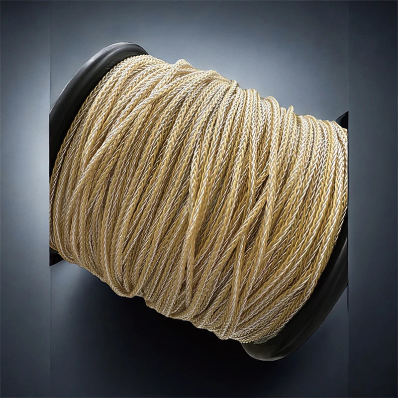 8-Strand 200-Core DIY Braided Headphone Cable Wires For HIFI Audiophiles