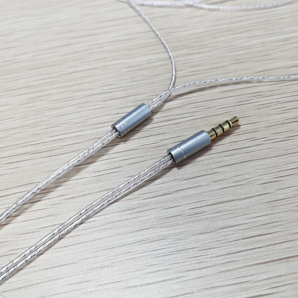 ELFINEAR Nostalgic Wired Headphones - Silver Plated with Microphone for Crisp Vocals