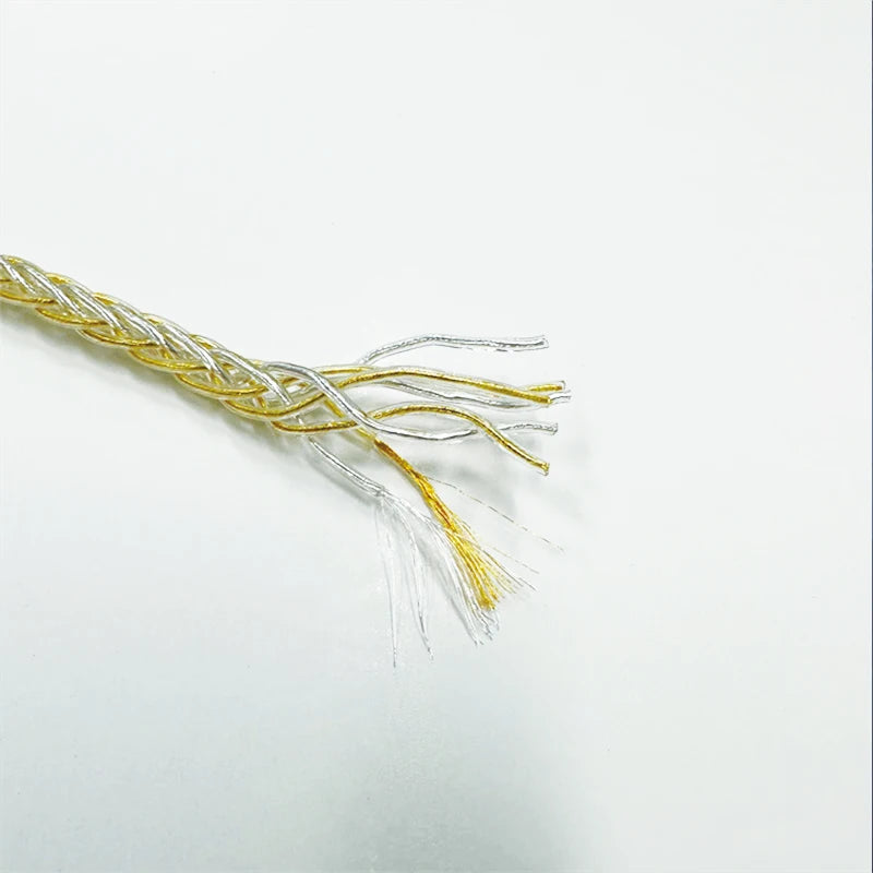 8-Strand 200-Core DIY Braided Headphone Cable Wires For HIFI Audiophiles