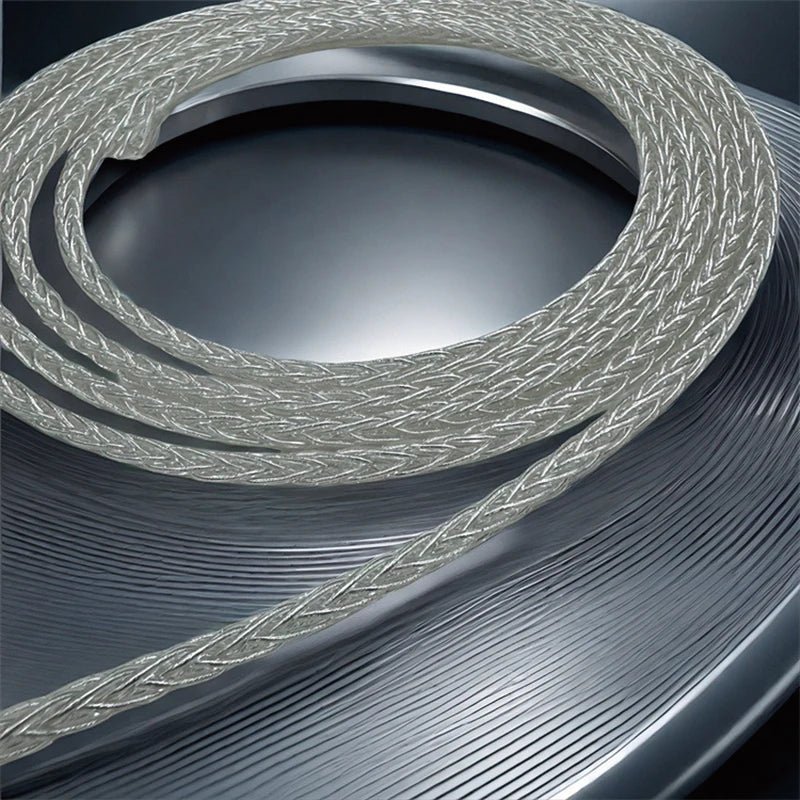 8-Strand 200-Core DIY Braided Headphone Cable Wires For HIFI Audiophiles