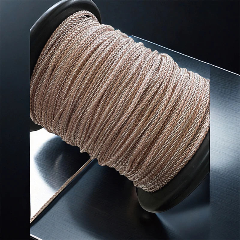 8-Strand 200-Core DIY Braided Headphone Cable Wires For HIFI Audiophiles