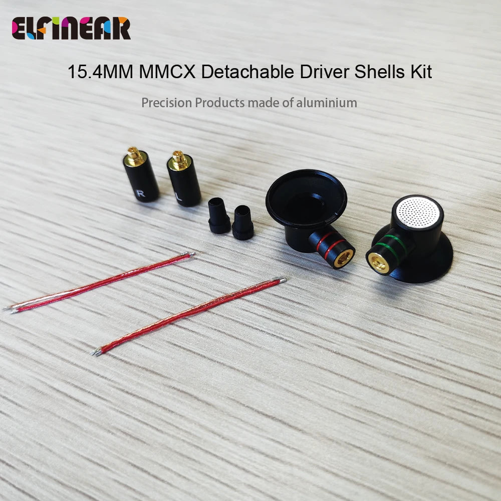 MMCX Detachable Earphone Cases Shells Housings For 15.4mm Speaker Drivers
