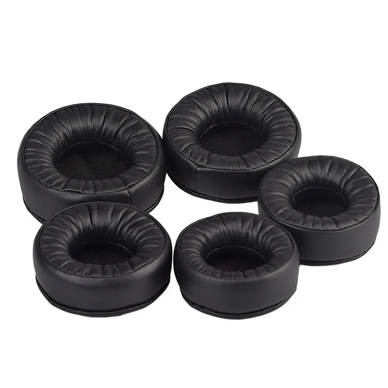 Protein Leather Extra-thick Earphone Covers, 70 - 110mm Sizes, Soft & Comfortable for Personalized Sound Experience