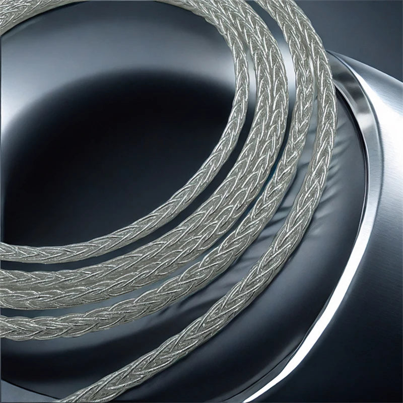 8-Strand 200-Core DIY Braided Headphone Cable Wires For HIFI Audiophiles