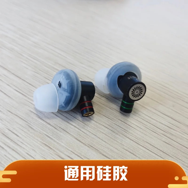 Silicone earbud tips specifically designed for flat-head earphones Apple Earbuds