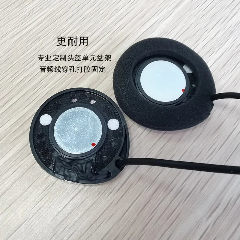ELFINEAR Stereo Helmet Speakers Headphones for Cardo,Sena,Lexin,Vimoto Work with Most Helmet Communicators