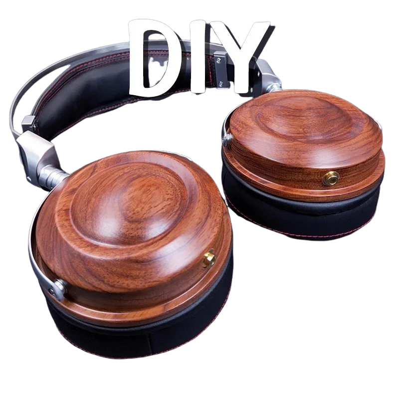 DIY Walnut Headphone Shell Kit for Headphones. Accessories for Over-Ear Headphones