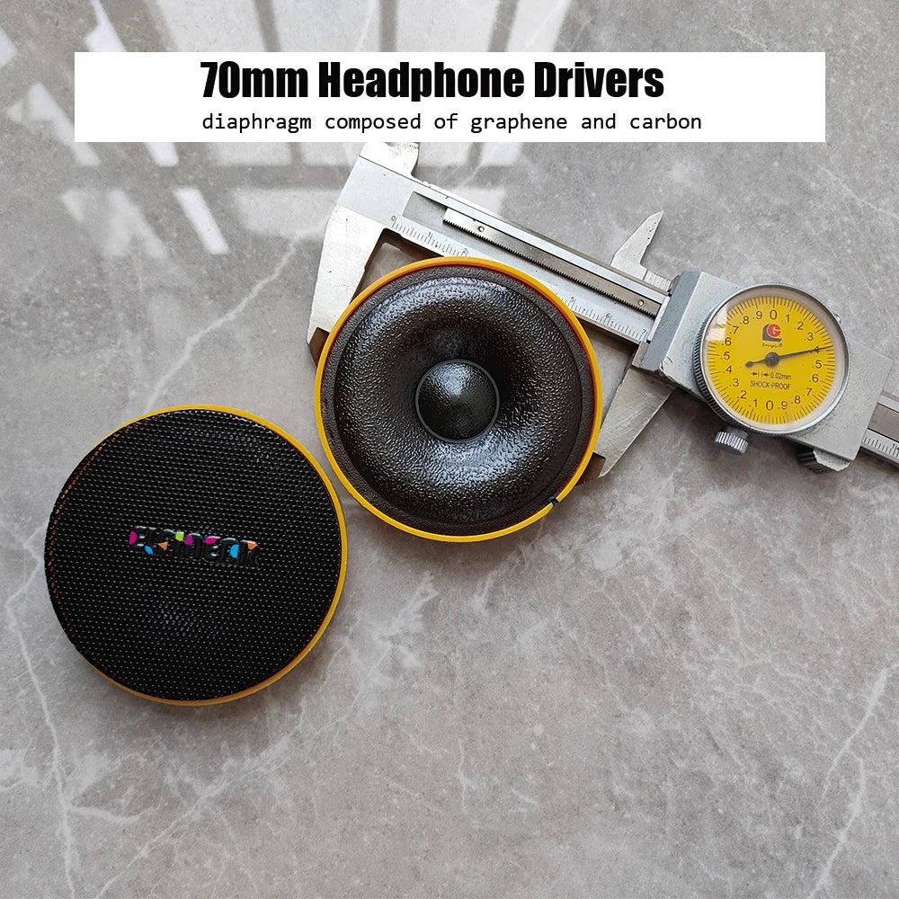 ELFINEAR New 70mm Graphene Headphone Drivers