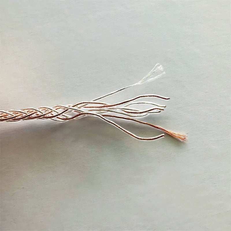 8-Strand 200-Core DIY Braided Headphone Cable Wires For HIFI Audiophiles