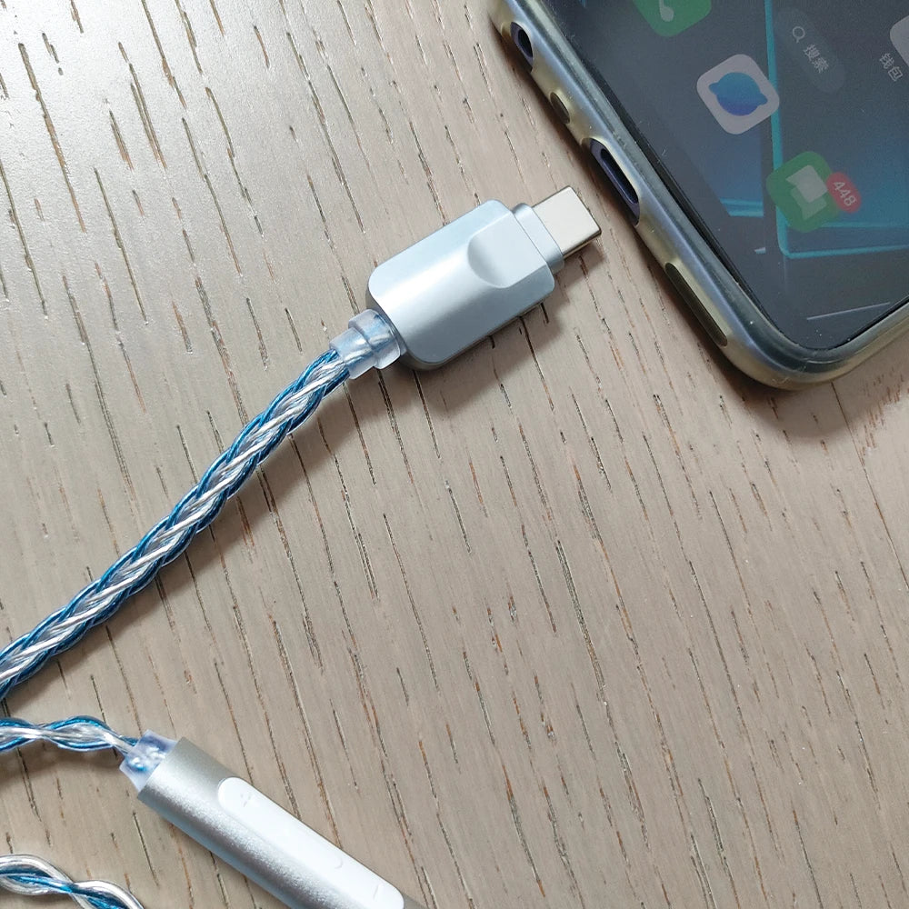 ELFINEAR DAC AMP Amplifier Adaptor Dongle Cable TYPE C to MMCX,0.78 2pin,0.78 2Pin Long,A2DC,QDC,AFZ,IM Series Connectors