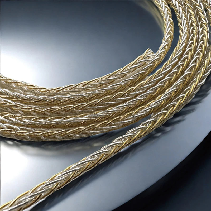 8-Strand 200-Core DIY Braided Headphone Cable Wires For HIFI Audiophiles