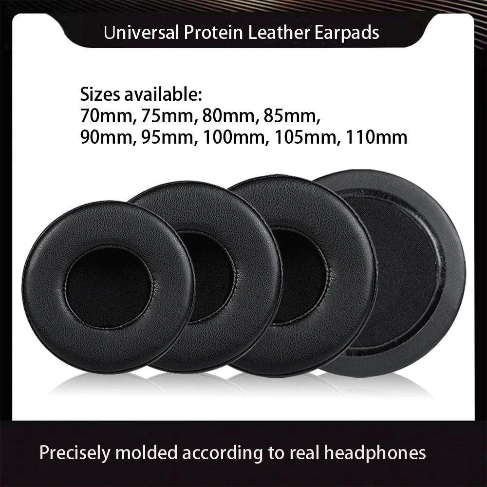 ELFINEAR 60mm 70mm 75mm 85mm 90mm 95mm 100mm 105mm 110mm Universal Protein Sponge Ear Pads for Headphones