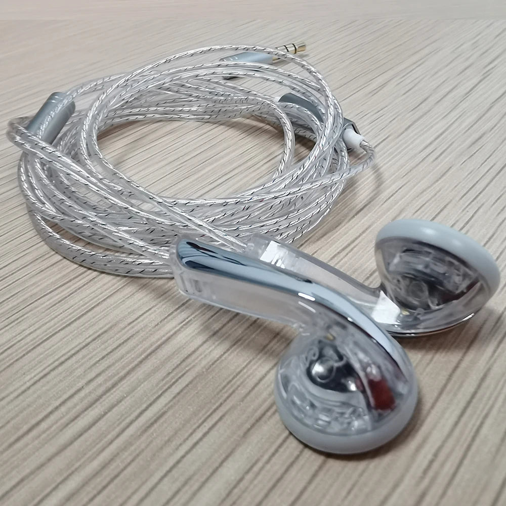 ELFINEAR Nostalgic Wired Headphones - Silver Plated with Microphone for Crisp Vocals