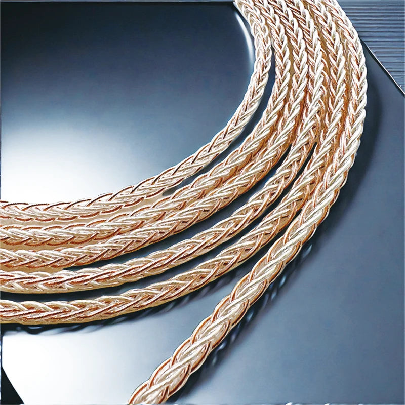 8-Strand 200-Core DIY Braided Headphone Cable Wires For HIFI Audiophiles
