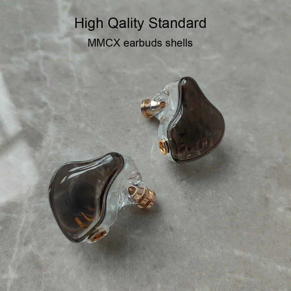 MMCX Earphone Shells Accessories High-Quality Transparent Earphone Case