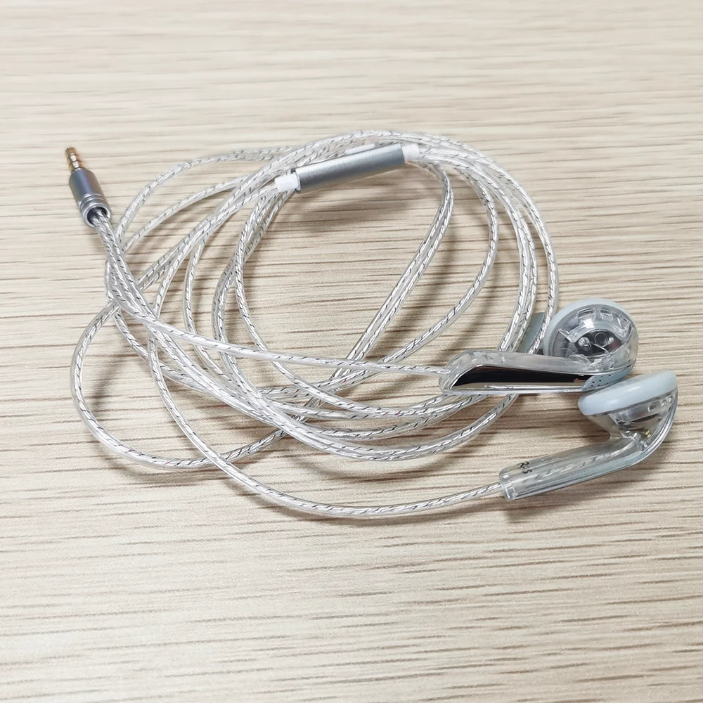 ELFINEAR Nostalgic Wired Headphones - Silver Plated with Microphone for Crisp Vocals