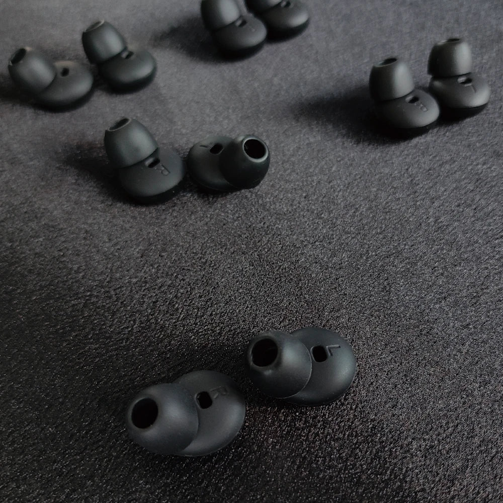 Silicone earbud tips specifically designed for flat-head earphones Apple Earbuds