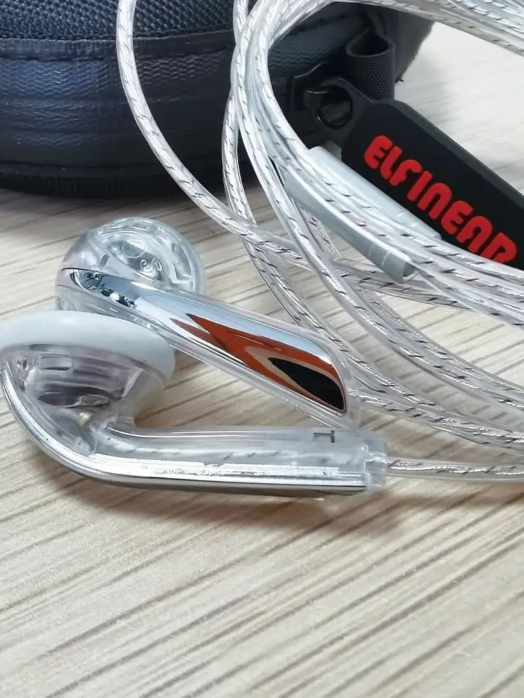 ELFINEAR Nostalgic Wired Headphones - Silver Plated with Microphone for Crisp Vocals