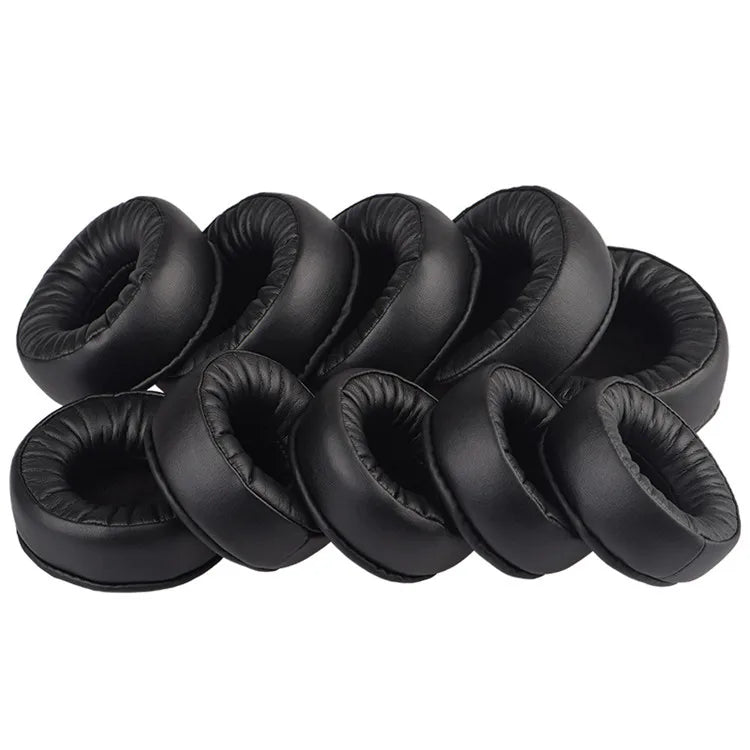 Protein Leather Extra-thick Earphone Covers, 70 - 110mm Sizes, Soft & Comfortable for Personalized Sound Experience