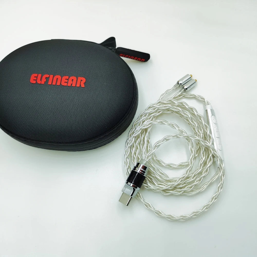 ELFINEAR USB-C to MMCX Cable with DAC AMP - High-Quality Audio for Audiophiles and Musicians