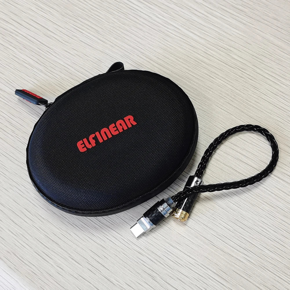 Estuche ELFINEAR para auriculares con cremallera: calidad superior y detalles excepcionales para auriculares, auriculares inalámbricos y cables USB.